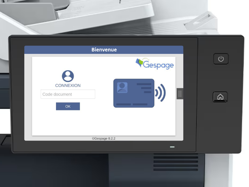 Xerox Embedded terminal 3 • Gespage