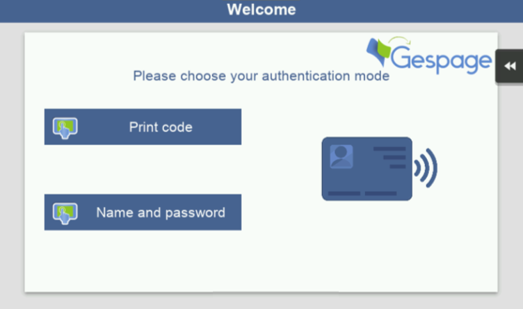 Konica Minolta Embedded Terminal 2 • Gespage