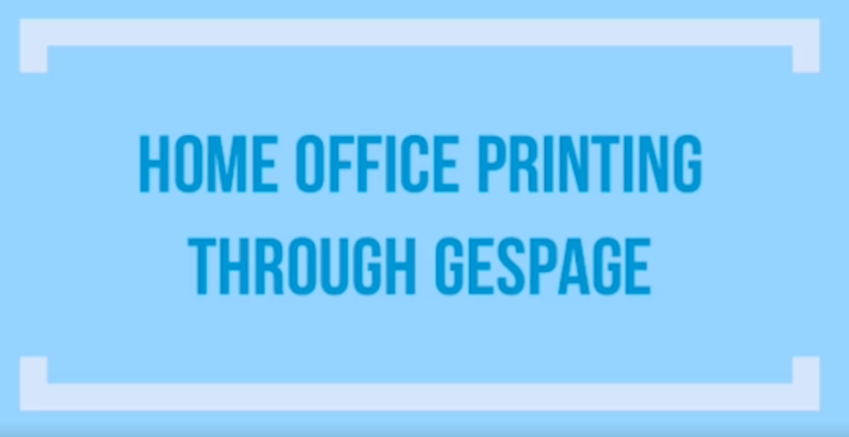 Home office printing through Gespage